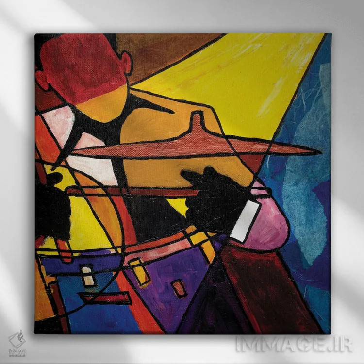 تابلو سهنفرهٔ سفر ۳ اثر اورِت اسپرویل - نمای روبهرو روی دیوار