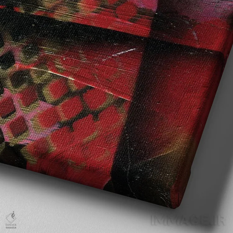 تابلو جبران ۴۰ بخش دوم اثر اورِت اسپرویل - نمای نزدیک بافت بوم