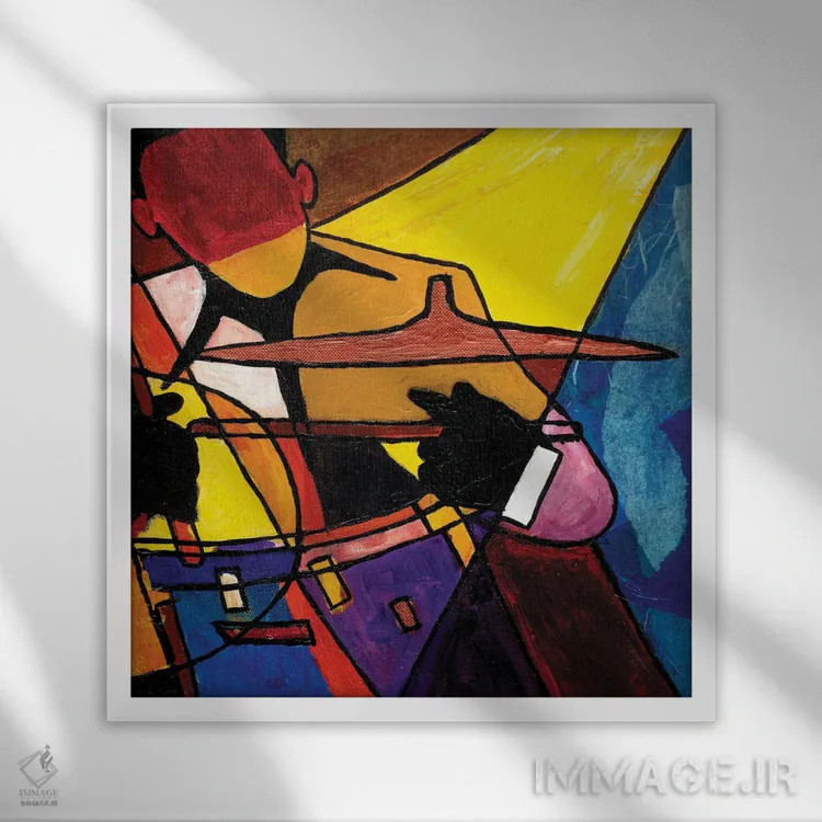 تابلو سهنفرهٔ سفر ۳ اثر اورِت اسپرویل - نمای قابدار سفید