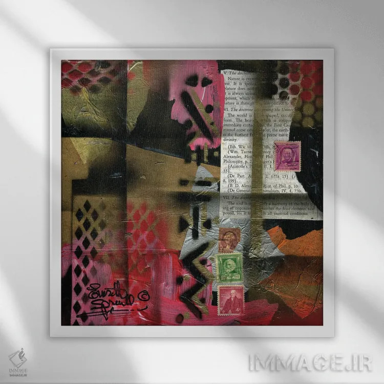 تابلو جبران ۴۰ بخش اول اثر اورِت اسپرویل - نمای قابدار سفید