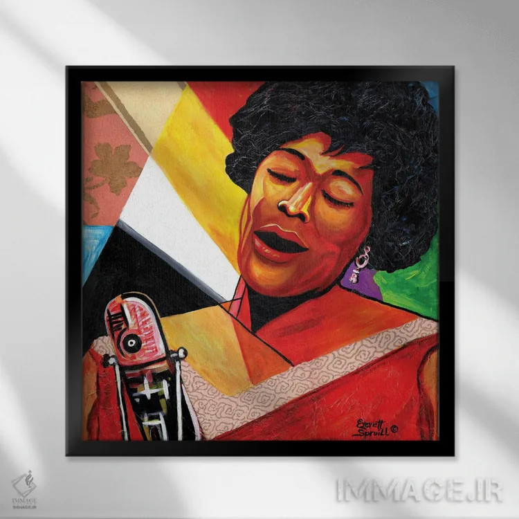 تابلو اِلا فیتزجرالد اثر اورِت اسپرویل - نمای قابدار مشکی