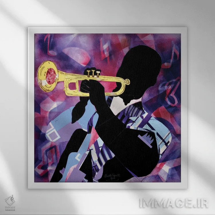 تابلو سلام لوئیس اثر اورِت اسپرویل - نمای قابدار سفید