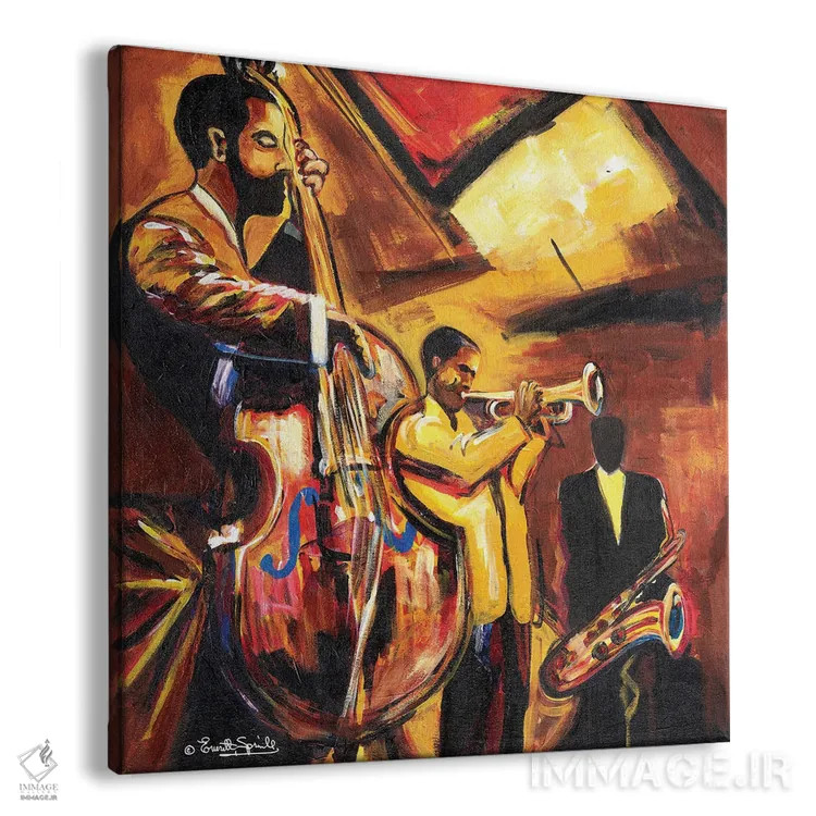 تابلو تولد خُنکی (یادآور سبک "Birth of the Cool") اثر اورِت اسپرویل - نمای پرسپکتیو محصول