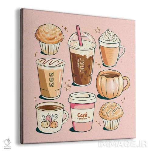 تابلو نوشیدنیهای پاییزی اثر ایو اندرسون - نمای پرسپکتیو محصول