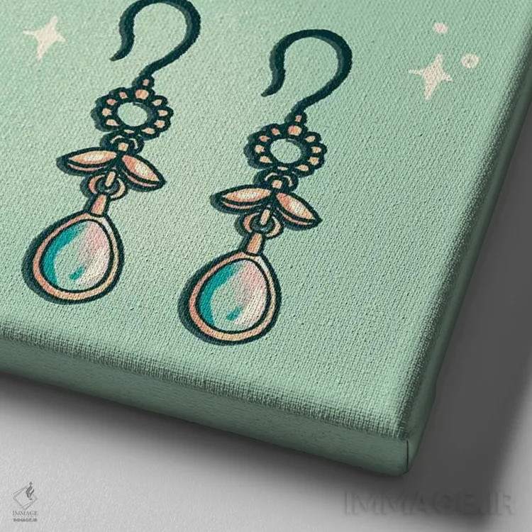 تابلو درخشش اثر ایو اندرسون - نمای نزدیک بافت بوم