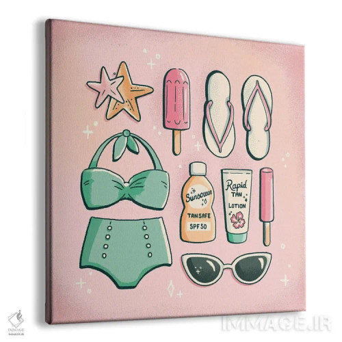 تابلو ساحل اثر ایو اندرسون - نمای پرسپکتیو محصول