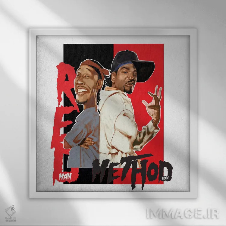 تابلو رد مث (ریدمن و متود من) اثر ایوان ویلیامز - نمای قابدار سفید