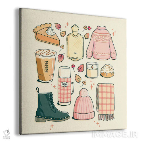 تابلو ملزومات پاییز اثر ایو اندرسون - نمای پرسپکتیو محصول