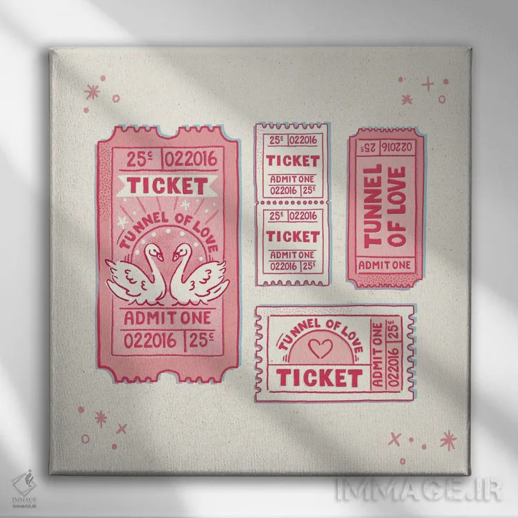 تابلو تونل عشق اثر ایو اندرسون - نمای روبهرو روی دیوار