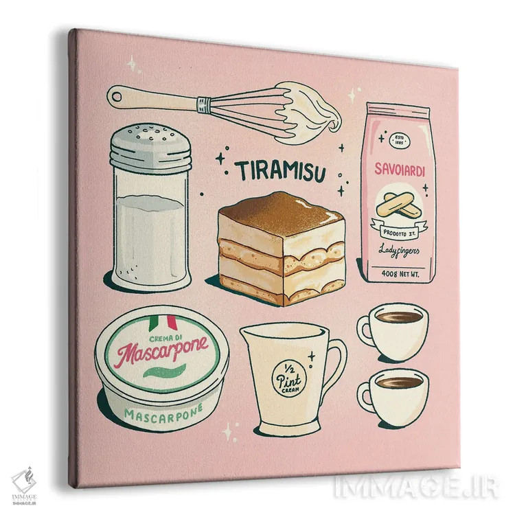تابلو تیرامیسو اثر ایو اندرسون - نمای پرسپکتیو محصول