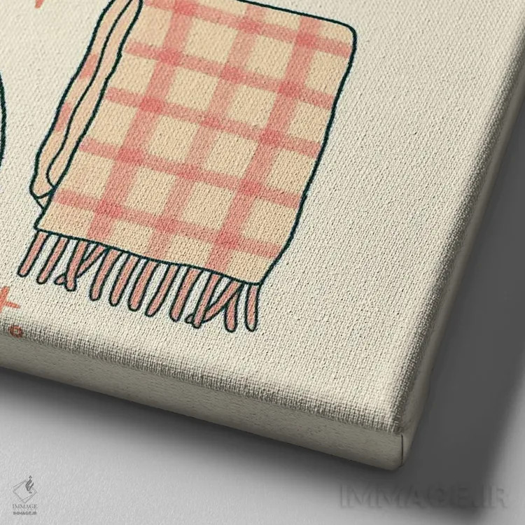 تابلو ملزومات پاییز اثر ایو اندرسون - نمای نزدیک بافت بوم