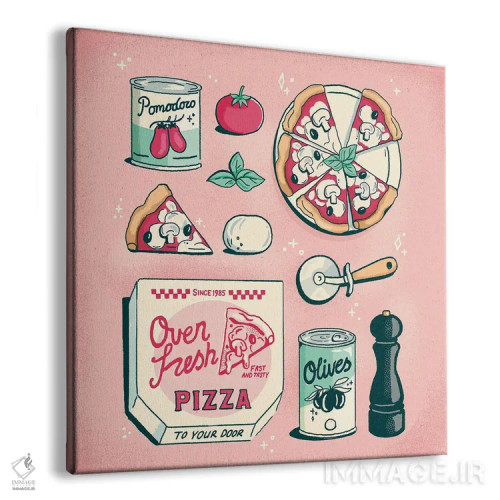 تابلو پیتزا اثر ایو اندرسون - نمای پرسپکتیو محصول