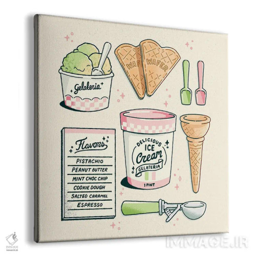 تابلو بستنی اثر ایو اندرسون - نمای پرسپکتیو محصول