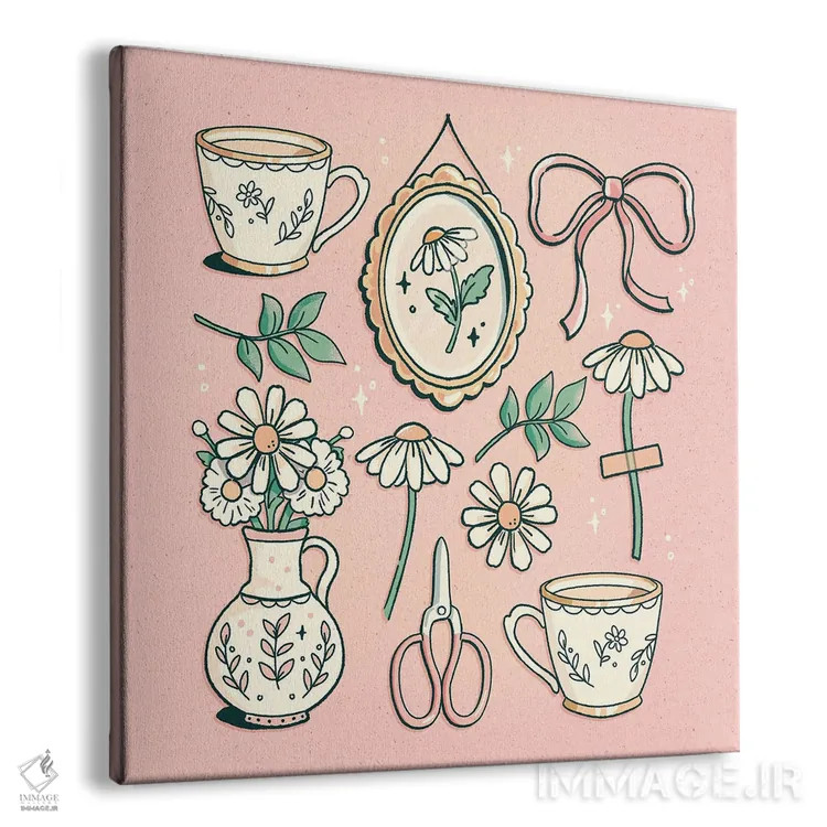 تابلو مروارید (گل) اثر ایو اندرسون - نمای پرسپکتیو محصول