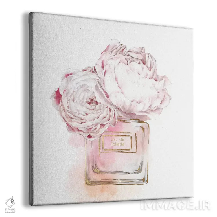 تابلو ادو تویلت خاکستری (عطر) اثر اوا واتس - نمای پرسپکتیو محصول