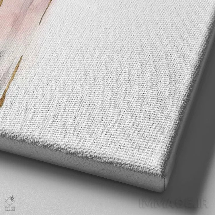 تابلو ادو تویلت خاکستری (عطر) اثر اوا واتس - نمای نزدیک بافت بوم