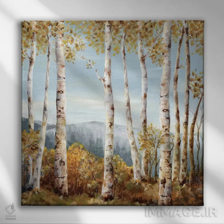 تابلو سربالایی اثر اوا واتس - نمای روبهرو روی دیوار