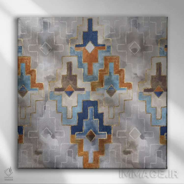 تابلو ذاتیت II اثر اوا واتس - نمای روبهرو روی دیوار