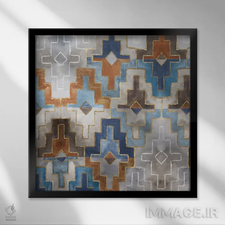 تابلو عصاره I اثر اوا واتس - نمای قابدار مشکی