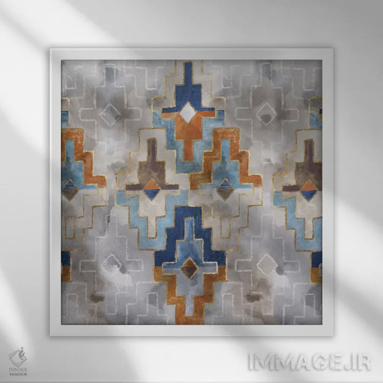 تابلو ذاتیت II اثر اوا واتس - نمای قابدار سفید