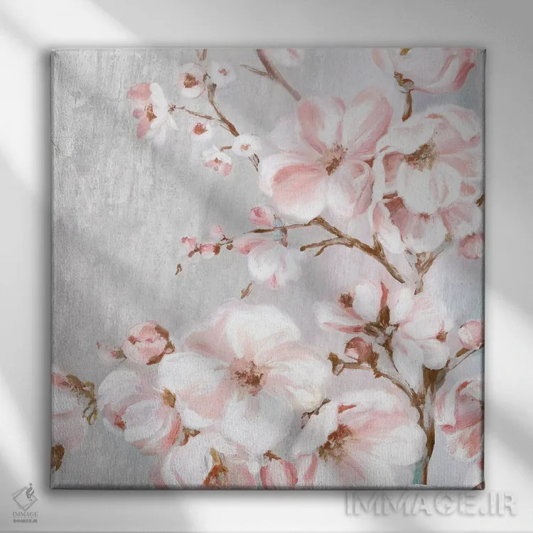 تابلو شکوفههای گیلاس بهاری II اثر اوا واتس - نمای روبهرو روی دیوار