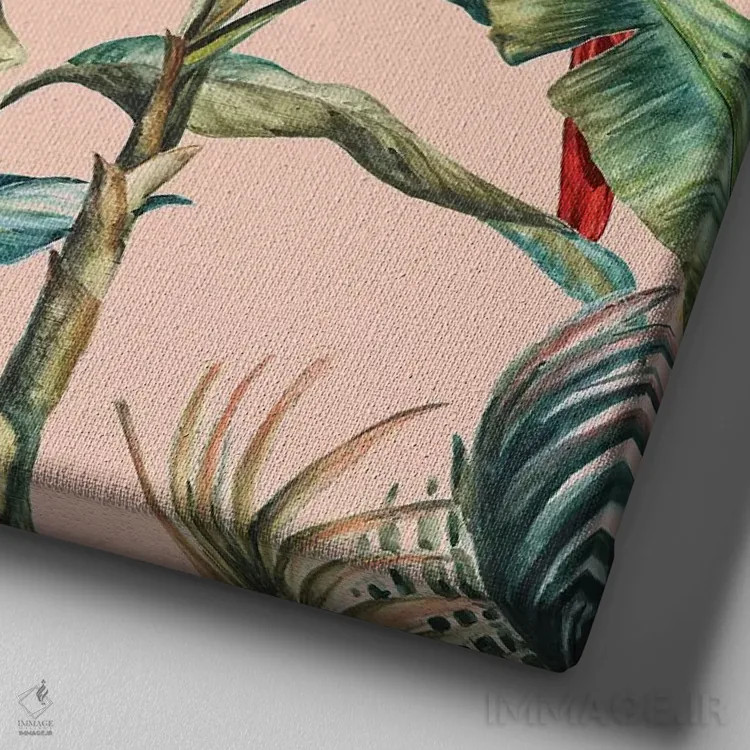 تابلو تروپیکانو IV اثر اوا واتس - نمای نزدیک بافت بوم