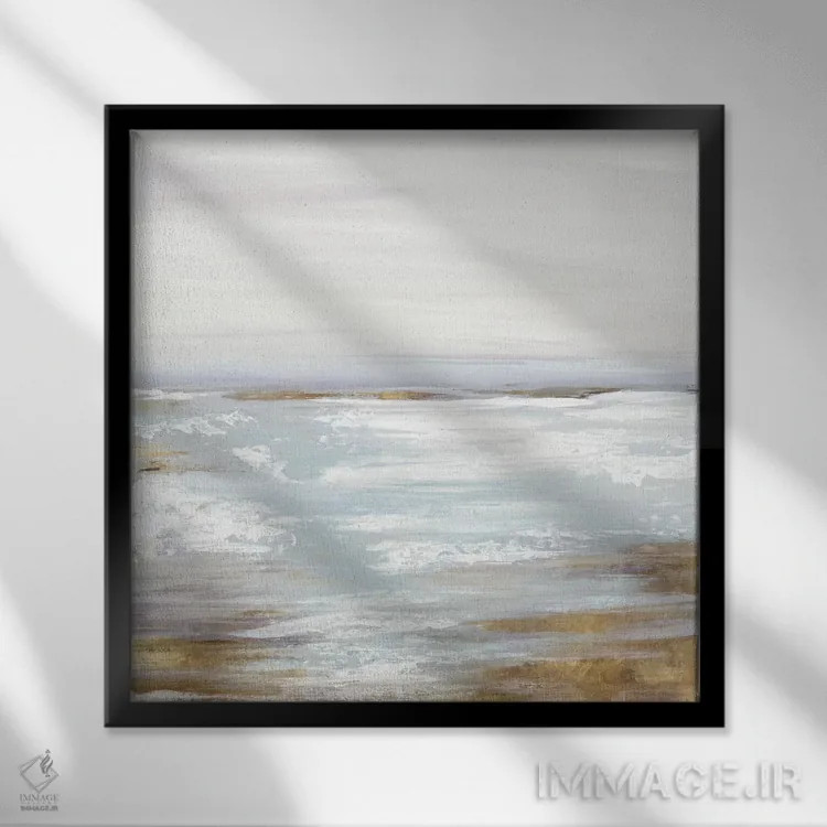 تابلو ورای فاصله I اثر اوا واتس - نمای قابدار مشکی