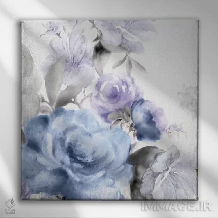 تابلو گلهای روشن I اثر اوا واتس - نمای روبهرو روی دیوار