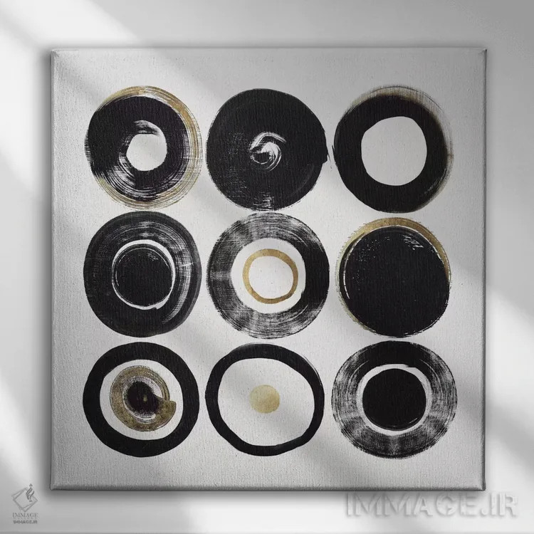 تابلو حاشیهٔ ذهن اثر اوا واتس - نمای روبهرو روی دیوار