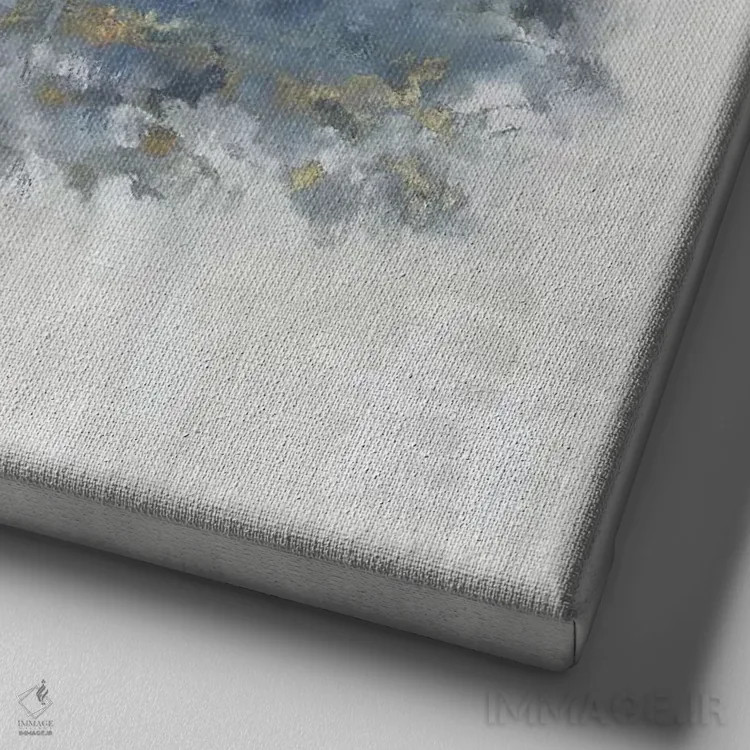 تابلو تنها اثر اوا واتس - نمای نزدیک بافت بوم