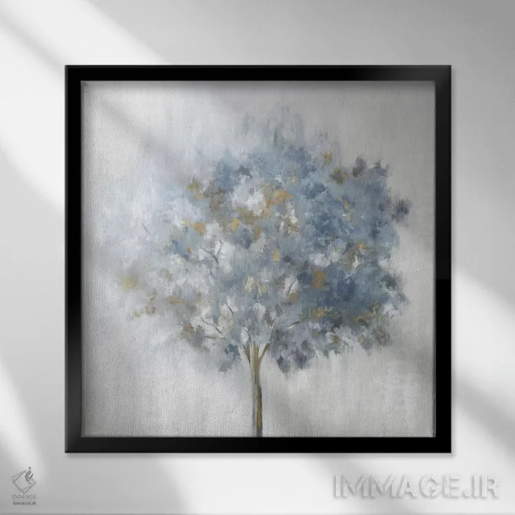 تابلو تنها اثر اوا واتس - نمای قابدار مشکی