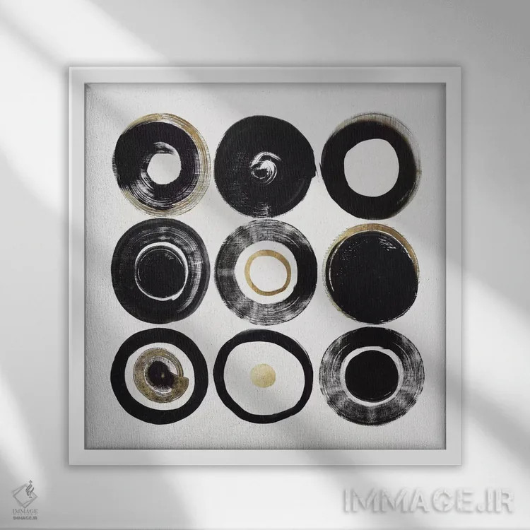 تابلو حاشیهٔ ذهن اثر اوا واتس - نمای قابدار سفید