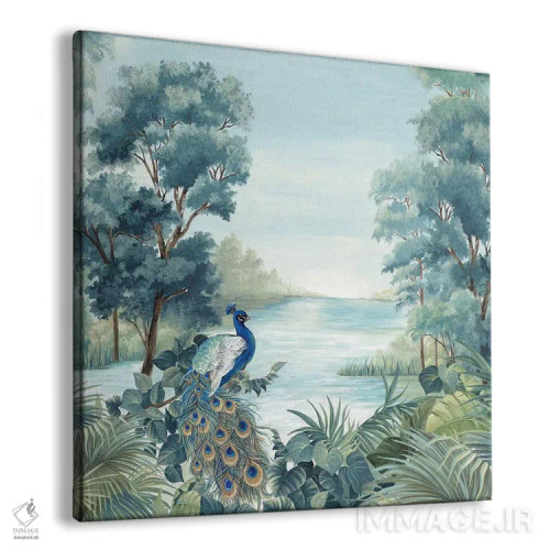 تابلو طاووس اثر اوا واتس - نمای پرسپکتیو محصول