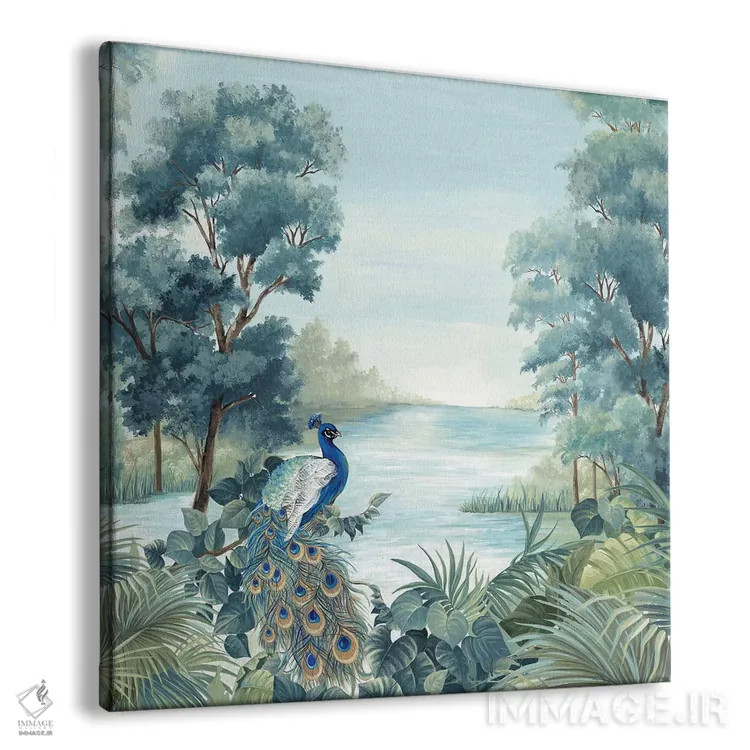 تابلو طاووس اثر اوا واتس - نمای پرسپکتیو محصول