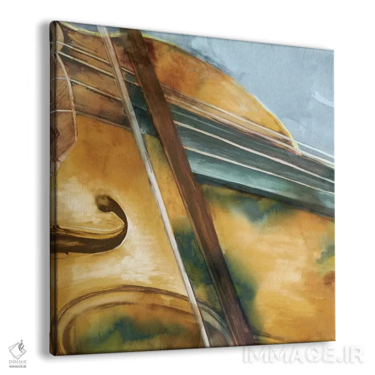 تابلو ویولن موسیقایی اثر اوا واتس - نمای پرسپکتیو محصول