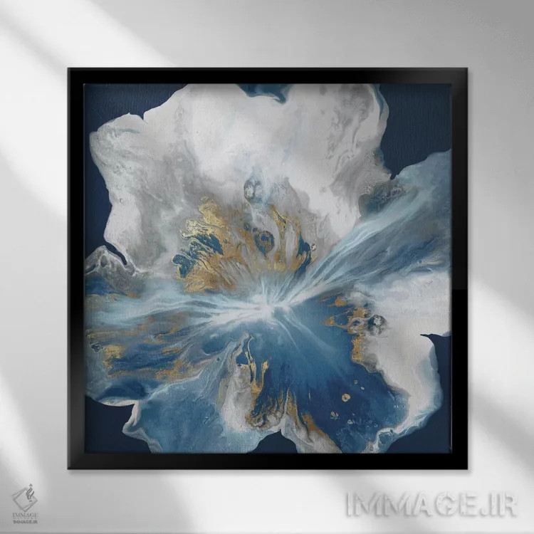 تابلو راز مایع II اثر اوا واتس - نمای قابدار مشکی