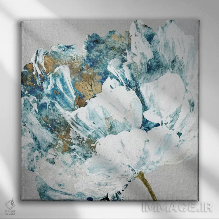 تابلو گل کریستالی II اثر اوا واتس - نمای روبهرو روی دیوار