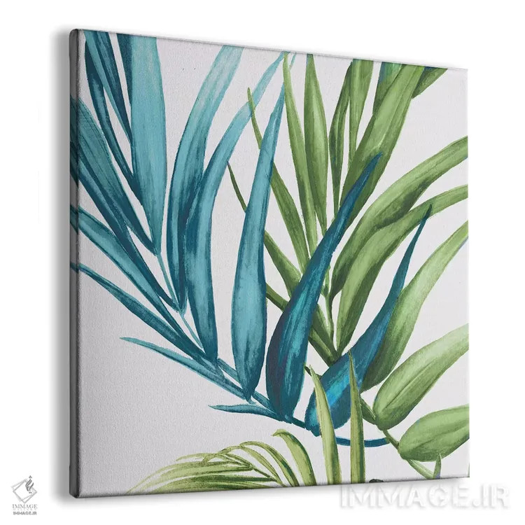 تابلو برگهای نخل IV اثر اوا واتس - نمای پرسپکتیو محصول