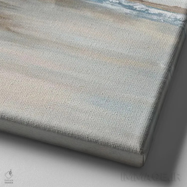 تابلو خاطرات ساحلی II اثر اوا واتس - نمای نزدیک بافت بوم