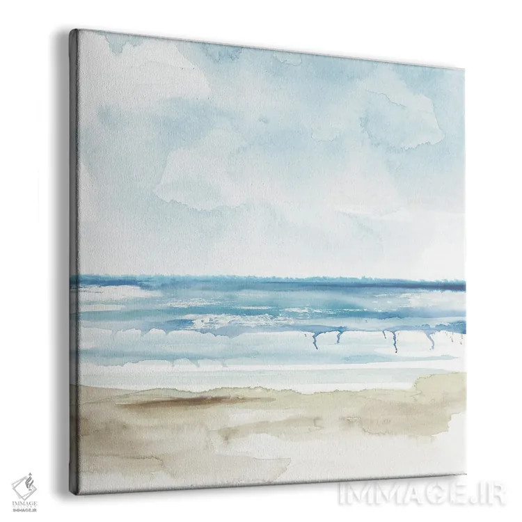 تابلو جَزر و مد آبرنگی اثر اوا واتس - نمای پرسپکتیو محصول