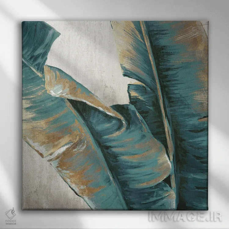 تابلو برگ موز اثر اوا واتس - نمای روبهرو روی دیوار