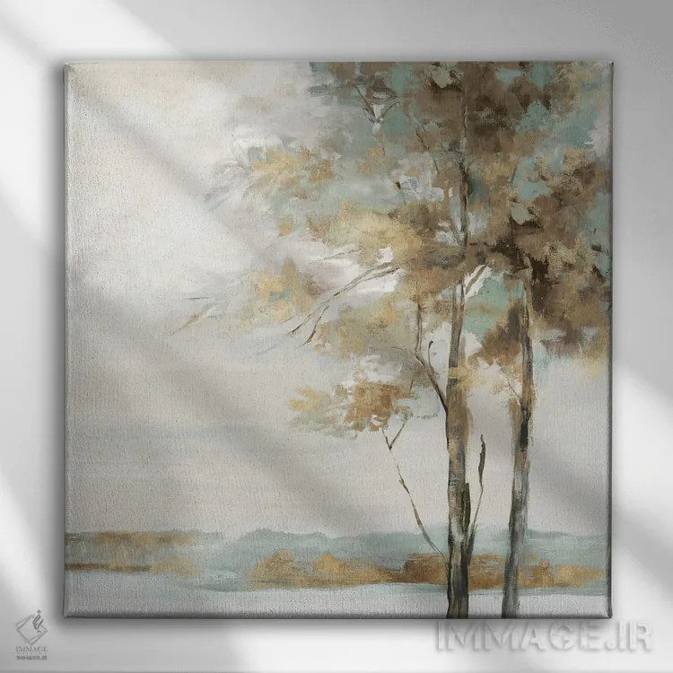 تابلو رنگهای روستایی اثر اوا واتس - نمای روبهرو روی دیوار