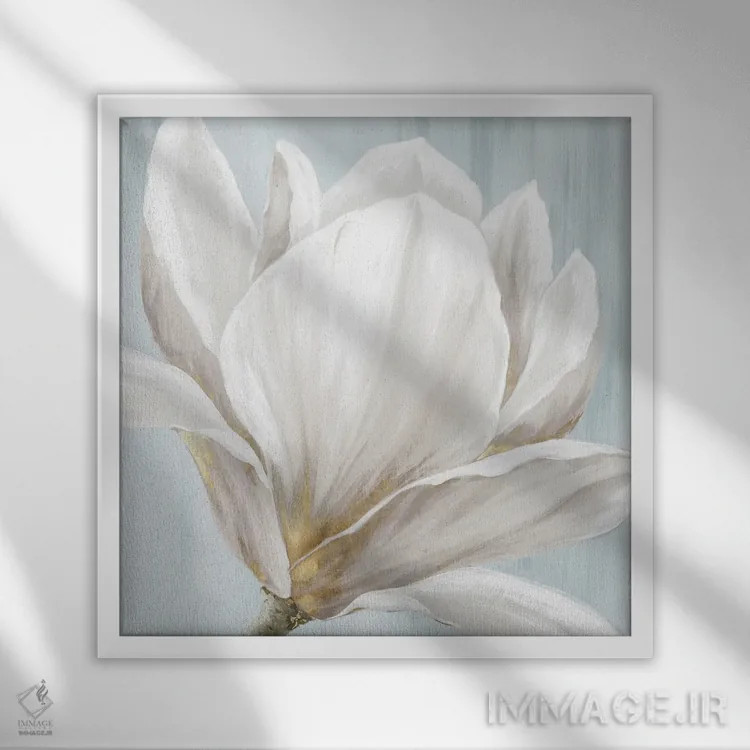 تابلو سفید نرم I اثر اوا واتس - نمای قابدار سفید