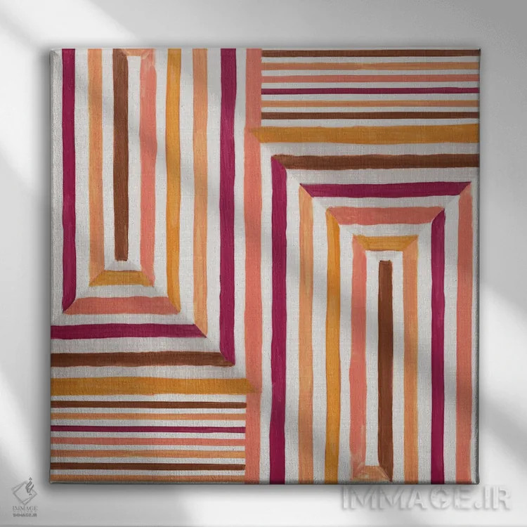 تابلو لابیرنت مایایی I اثر اوا واتس - نمای روبهرو روی دیوار