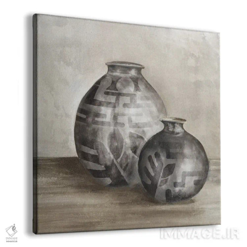 تابلو گلدانهای آفریقایی اثر اوا واتس - نمای پرسپکتیو محصول