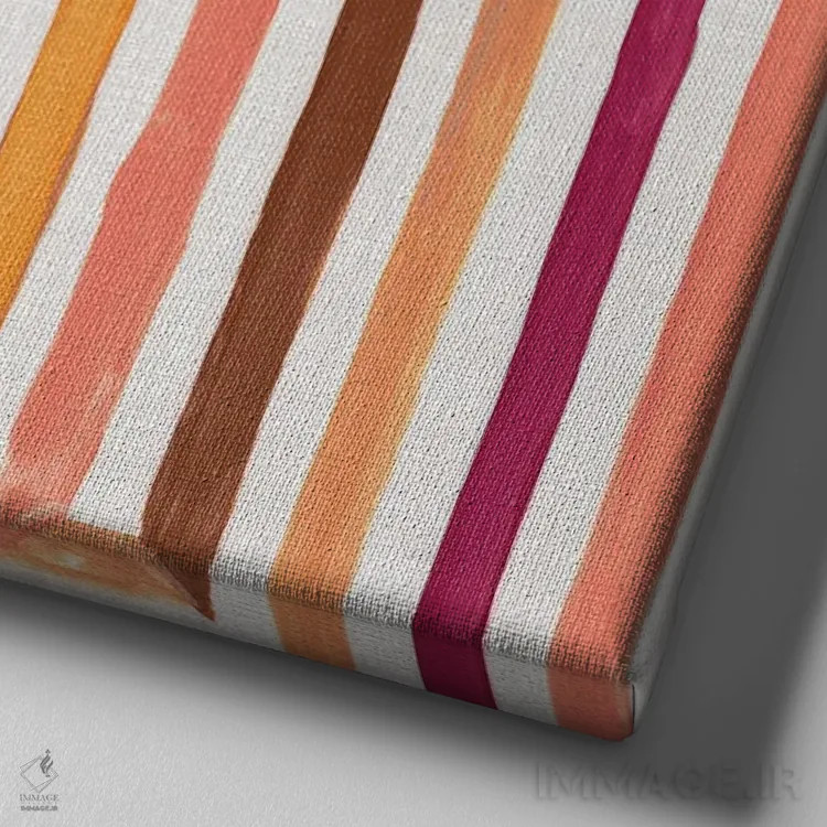 تابلو لابیرنت مایایی I اثر اوا واتس - نمای نزدیک بافت بوم