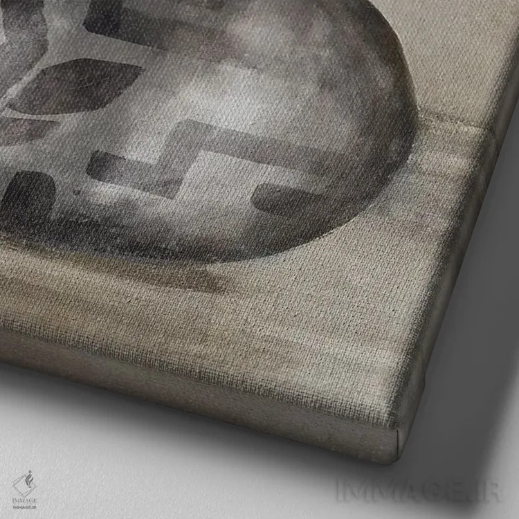 تابلو گلدانهای آفریقایی اثر اوا واتس - نمای نزدیک بافت بوم