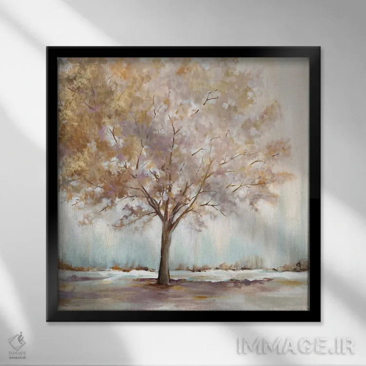 تابلو آرامش بینهایت اثر اوا واتس - نمای قابدار مشکی