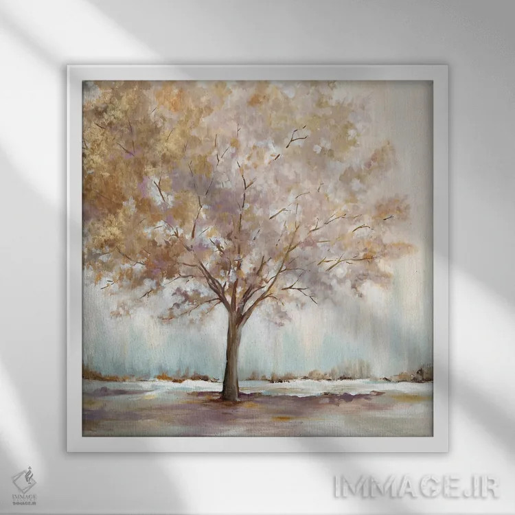 تابلو آرامش بینهایت اثر اوا واتس - نمای قابدار سفید