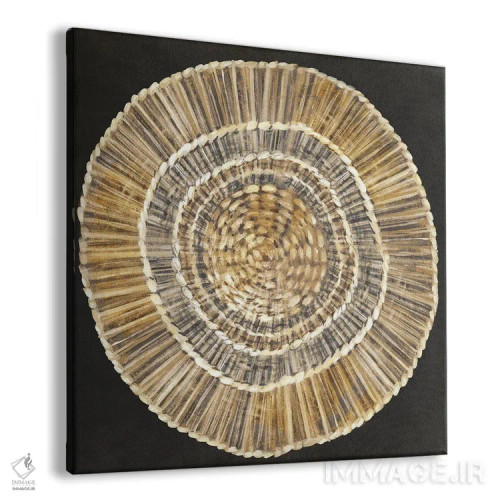 تابلو بشقاب بافته شده از نی اثر اوا واتس - نمای پرسپکتیو محصول